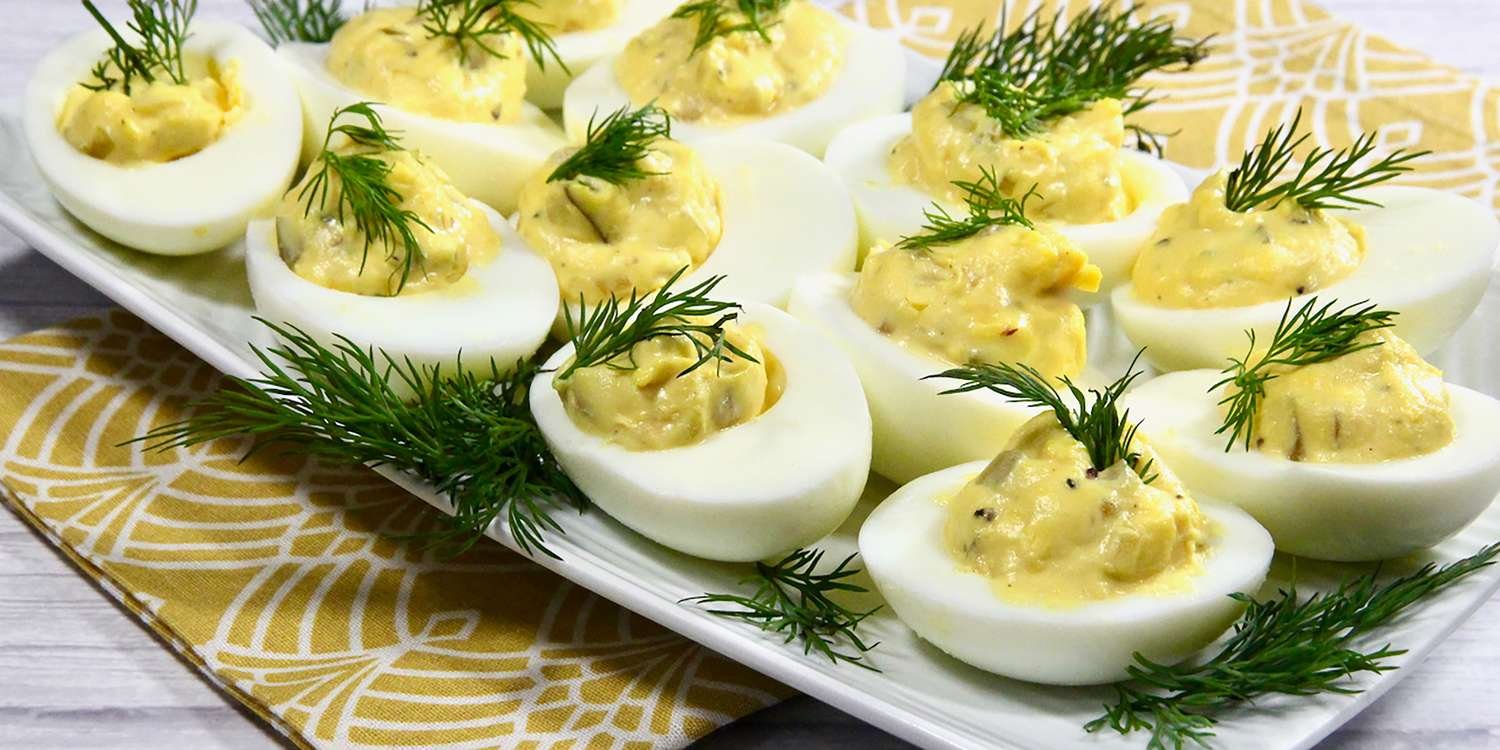 Dill Pickle Deviled Eggs Recipe