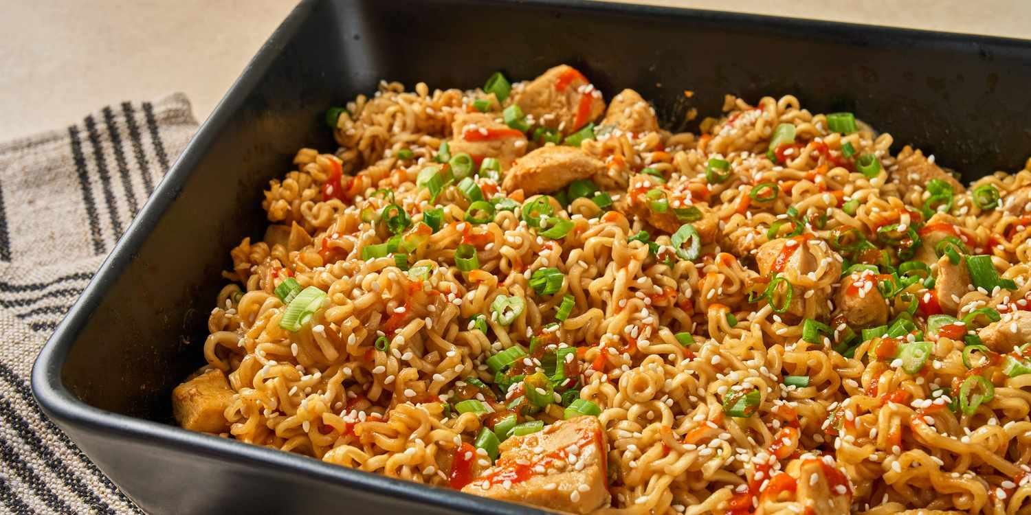 One-Pan Coconut Chicken Ramen Bake Recipe