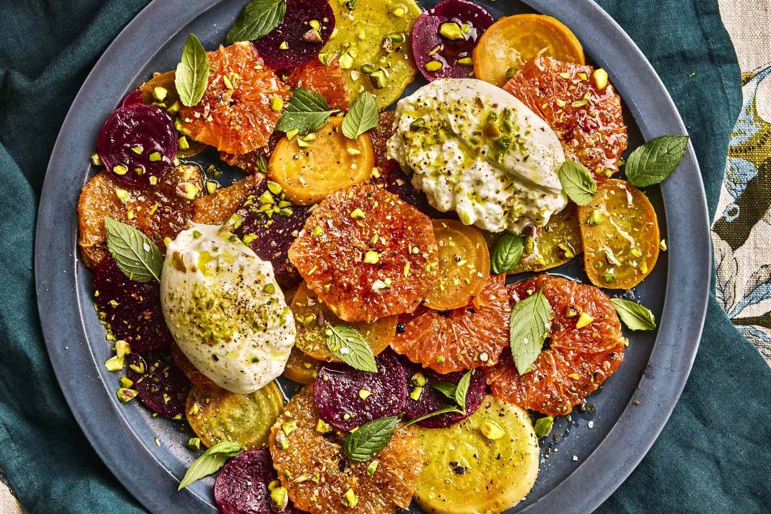 Roasted Beet, Brûléed Grapefruit, and Burrata Salad Recipe