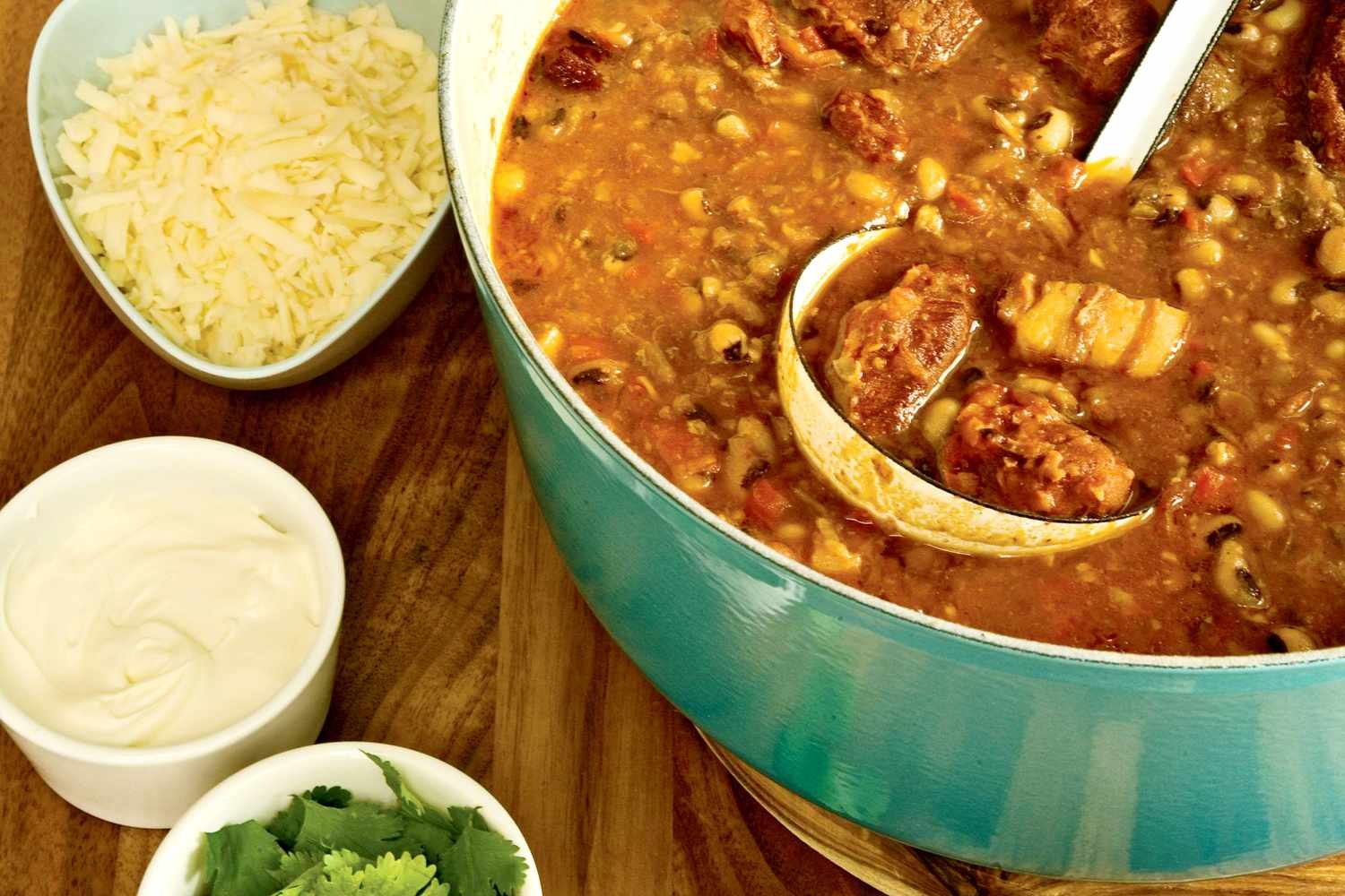 Pork Cheek and Black-Eyed Pea Chili Recipe